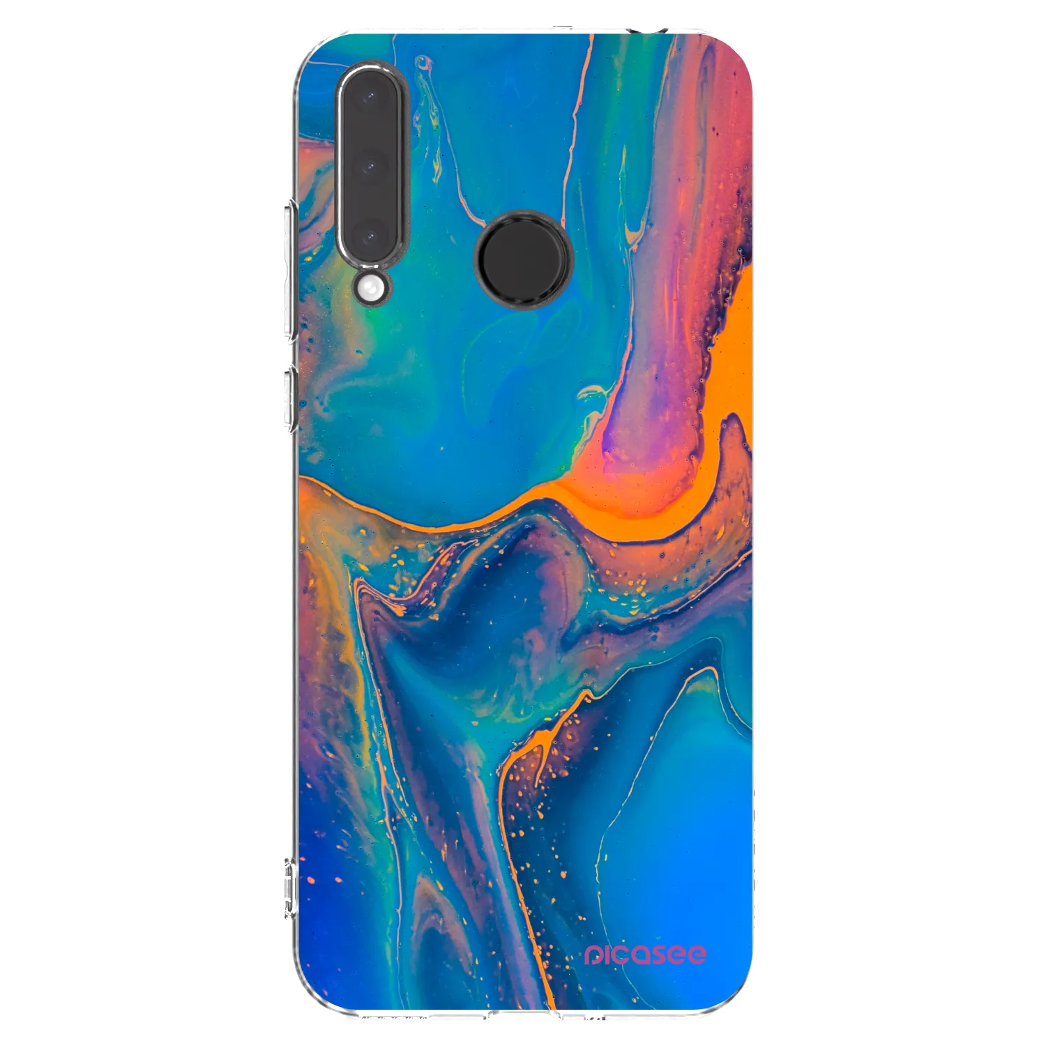 Picasee silikonowe przeźroczyste etui na Honor 20 Lite - Rainbow