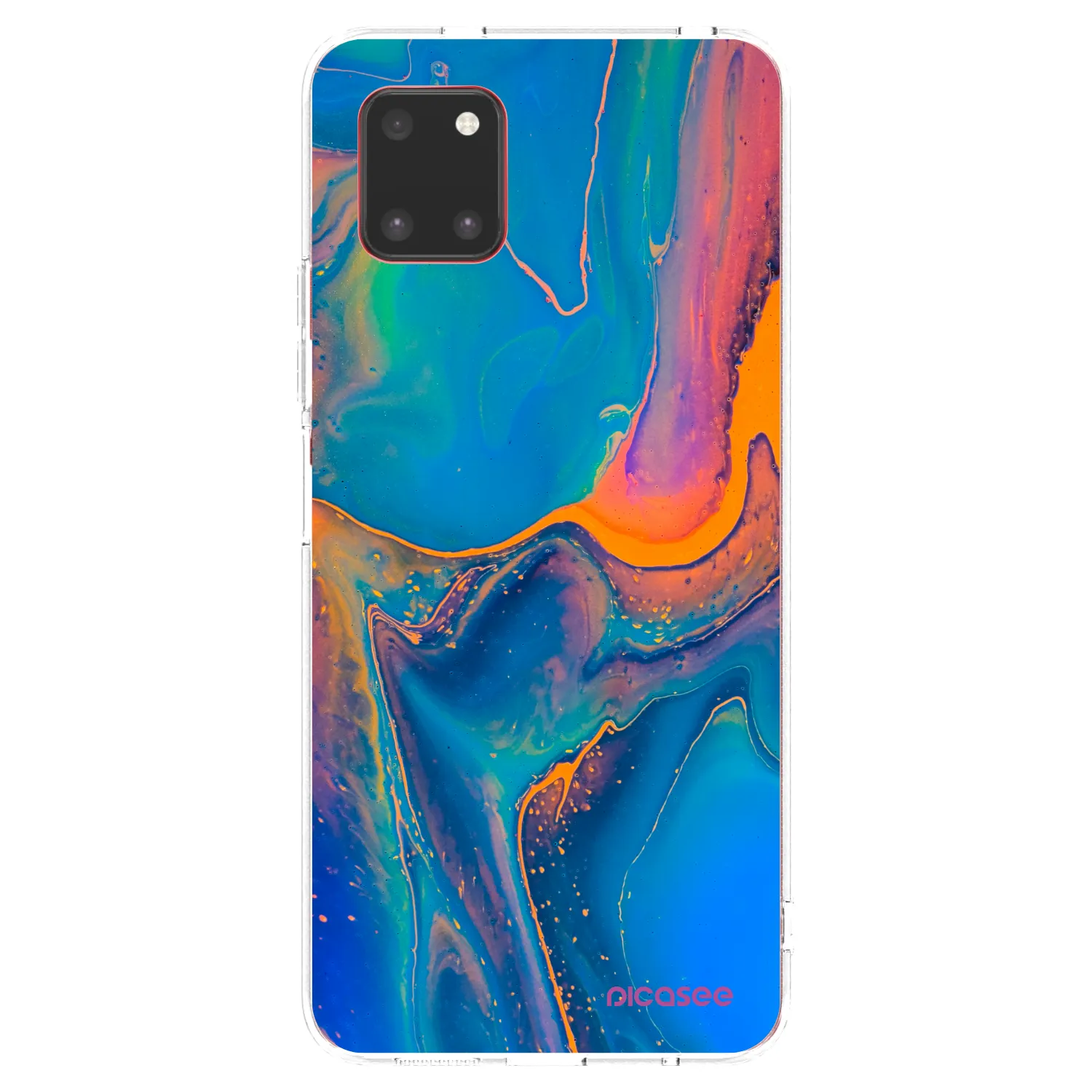 Picasee silikonowe przeźroczyste etui na Samsung Galaxy Note 10 Lite N770F - Rainbow