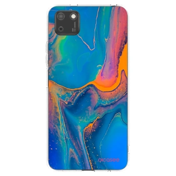 Picasee silikonowe przeźroczyste etui na Huawei Y5P - Rainbow