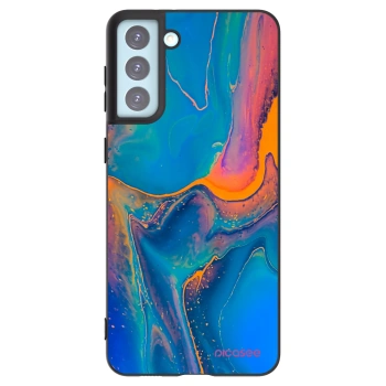 Picasee silikonowe czarne etui na Samsung Galaxy S21+ 5G G996F - Rainbow
