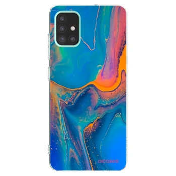 Picasee silikonowe przeźroczyste etui na Samsung Galaxy M31s - Rainbow