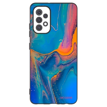 Picasee silikonowe czarne etui na Samsung Galaxy A32 5G A326B - Rainbow