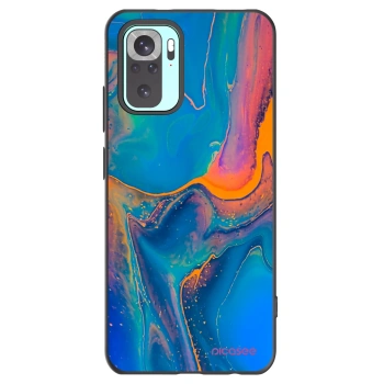 Picasee silikonowe czarne etui na Xiaomi Redmi Note 10 Pro - Rainbow