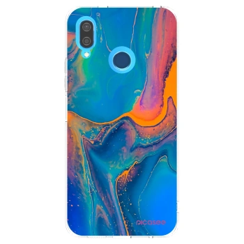 Picasee silikonowe przeźroczyste etui na Huawei P20 Lite - Rainbow
