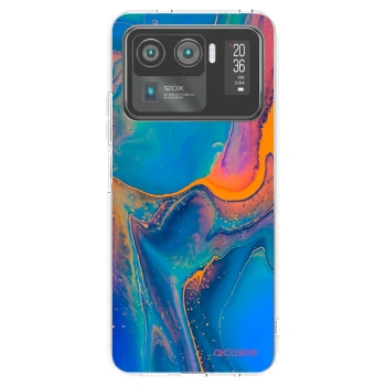 Picasee silikonowe przeźroczyste etui na Xiaomi Mi 11 Ultra - Rainbow