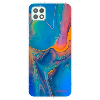 Picasee silikonowe przeźroczyste etui na Samsung Galaxy A22 A226B 5G - Rainbow