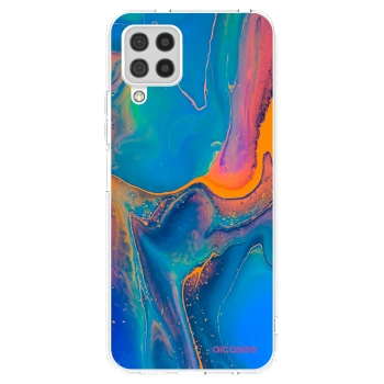Picasee silikonowe przeźroczyste etui na Samsung Galaxy A22 A225F 4G - Rainbow