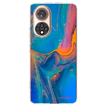 Picasee silikonowe przeźroczyste etui na Honor 50 5G - Rainbow