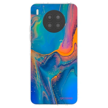 Picasee silikonowe przeźroczyste etui na Huawei Nova 8i - Rainbow