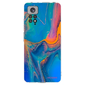 Picasee silikonowe przeźroczyste etui na Xiaomi Redmi Note 11 - Rainbow