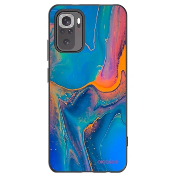 Picasee silikonowe czarne etui na Xiaomi Redmi Note 11S 4G - Rainbow