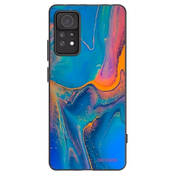 Picasee silikonowe czarne etui na Xiaomi Redmi Note 11 Pro - Rainbow