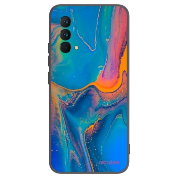 Picasee silikonowe czarne etui na Realme GT Master Edition 5G - Rainbow