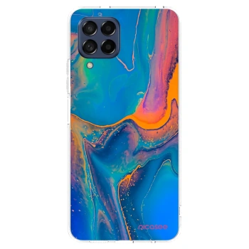 Picasee silikonowe przeźroczyste etui na Samsung Galaxy M53 5G - Rainbow