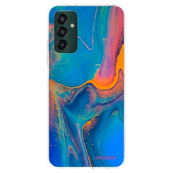 Picasee silikonowe przeźroczyste etui na Samsung Galaxy M13 M135F - Rainbow