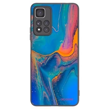 Picasee silikonowe czarne etui na Xiaomi Redmi Note 11 Pro+ 5G - Rainbow