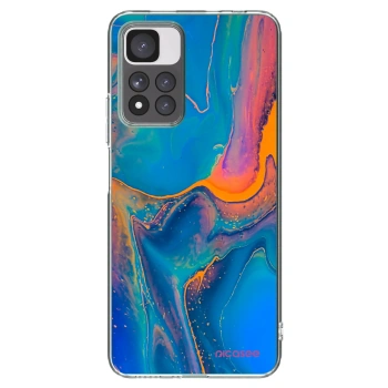 Picasee silikonowe przeźroczyste etui na Xiaomi Redmi Note 11 Pro+ 5G - Rainbow