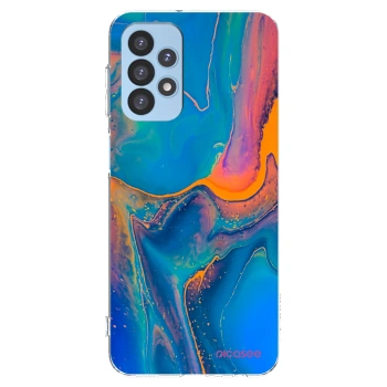 Picasee silikonowe przeźroczyste etui na Samsung Galaxy A23 A235F 4G - Rainbow