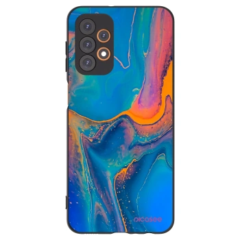 Picasee silikonowe czarne etui na Samsung Galaxy A23 A236B 5G - Rainbow