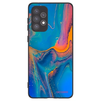 Picasee silikonowe czarne etui na Samsung Galaxy A73 5G - Rainbow