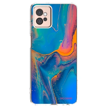 Picasee silikonowe przeźroczyste etui na Motorola Moto G32 - Rainbow