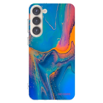Picasee silikonowe przeźroczyste etui na Samsung Galaxy S23+ 5G - Rainbow