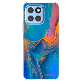 Picasee silikonowe przeźroczyste etui na Honor X8 5G - Rainbow