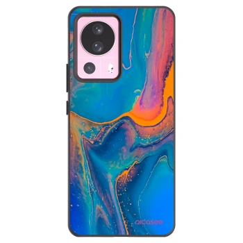 Picasee silikonowe czarne etui na Xiaomi 13 Lite - Rainbow