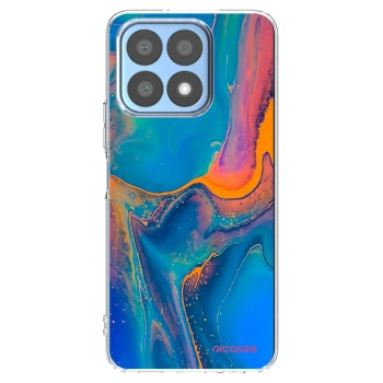 Picasee silikonowe przeźroczyste etui na Honor X8a - Rainbow