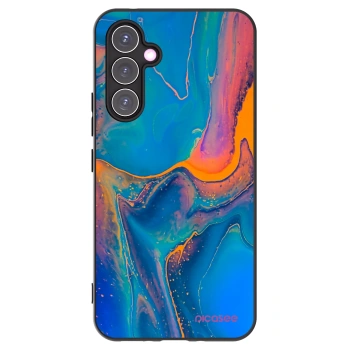 Picasee silikonowe czarne etui na Samsung Galaxy A54 5G A546B - Rainbow