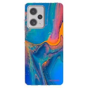 Picasee silikonowe przeźroczyste etui na Xiaomi Redmi Note 12 Pro+ 5G - Rainbow