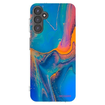 Picasee silikonowe przeźroczyste etui na Samsung Galaxy A14 4G A145R - Rainbow