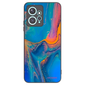 Picasee silikonowe czarne etui na Xiaomi Redmi Note 12 4G - Rainbow