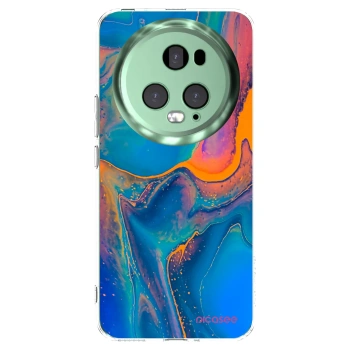 Picasee silikonowe przeźroczyste etui na Honor Magic5 Pro - Rainbow