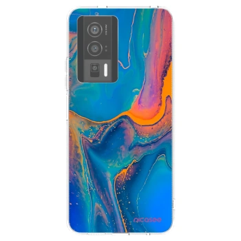 Picasee silikonowe przeźroczyste etui na Xiaomi Poco F5 Pro 5G - Rainbow