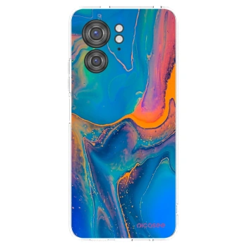 Picasee silikonowe przeźroczyste etui na Motorola Edge 40 - Rainbow