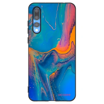 Picasee silikonowe czarne etui na Huawei P20 Pro - Rainbow