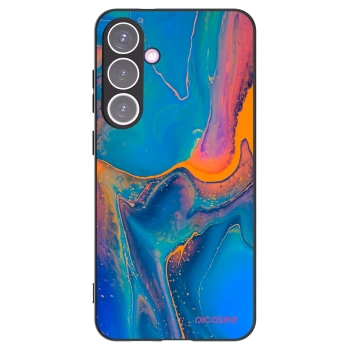 Picasee silikonowe czarne etui na Samsung Galaxy S24+ S926B 5G - Rainbow