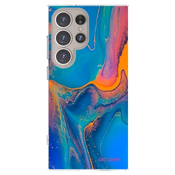 Picasee silikonowe przeźroczyste etui na Samsung Galaxy S24 Ultra S928B 5G - Rainbow