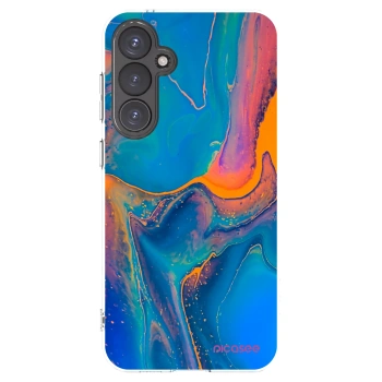 Picasee silikonowe przeźroczyste etui na Samsung Galaxy S23 FE S711B - Rainbow