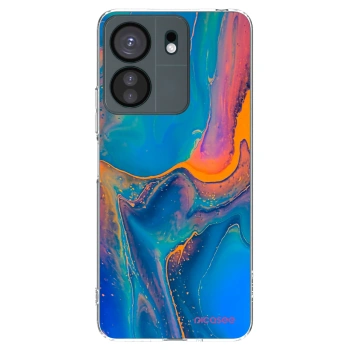 Picasee silikonowe przeźroczyste etui na Xiaomi Redmi 13C 4G - Rainbow