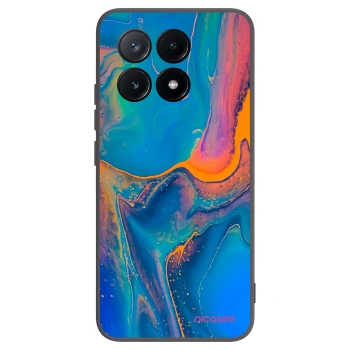 Picasee silikonowe czarne etui na Xiaomi Poco X6 Pro - Rainbow