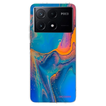 Picasee silikonowe przeźroczyste etui na Xiaomi Poco X6 Pro - Rainbow