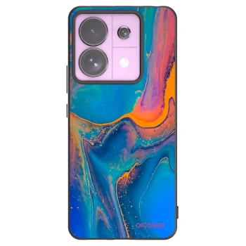 Picasee silikonowe czarne etui na Xiaomi Redmi Note 13 Pro 5G - Rainbow