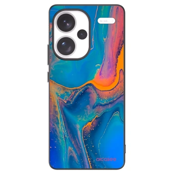 Picasee silikonowe czarne etui na Xiaomi Redmi Note 13 Pro+ 5G - Rainbow