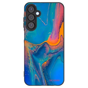 Picasee silikonowe czarne etui na Samsung Galaxy A25 A256B 5G - Rainbow