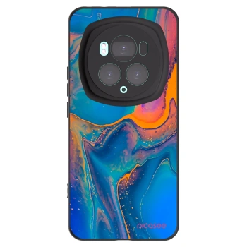 Picasee silikonowe czarne etui na Honor Magic6 Pro - Rainbow