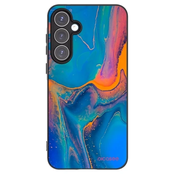 Picasee silikonowe czarne etui na Samsung Galaxy A55 5G A556B - Rainbow