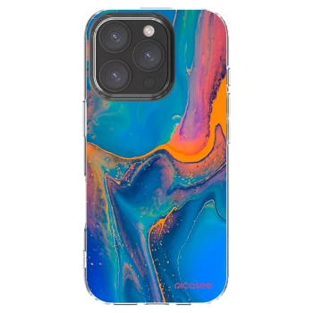 Picasee silikonowe przeźroczyste etui na Apple iPhone 16 Pro - Rainbow