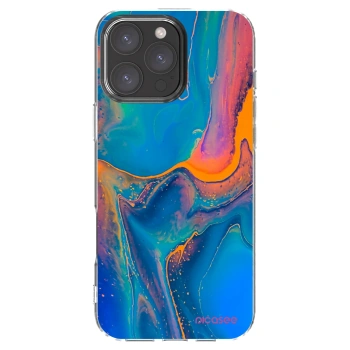 Picasee silikonowe przeźroczyste etui na Apple iPhone 16 Pro Max - Rainbow